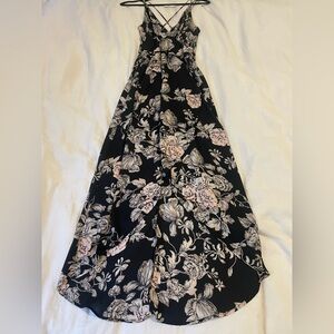 Floral Maxi Strappy Dress